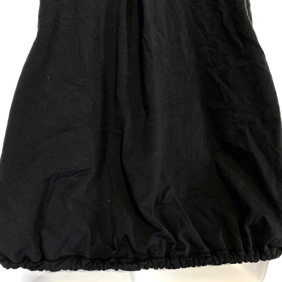 LUCY Black Blouson Gym Yoga Tank Top Shirt V-Neck - Picture 3 of 8